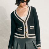 Varsity Button Cardigan
