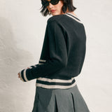 Varsity Button Cardigan