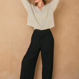Pleated High Waisted Pant