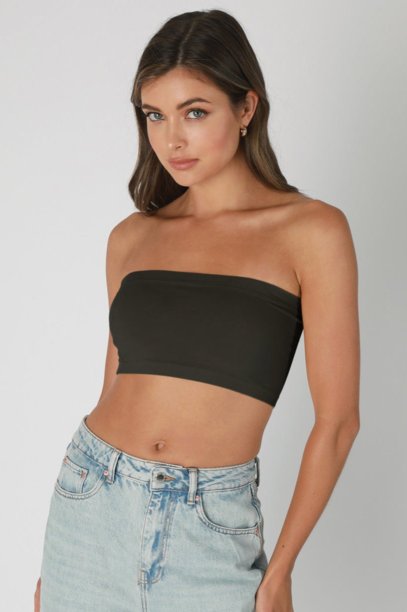 Seamless Bandeau - Black, Women's Tops Collection