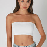 Seamless Bandeau - White, Women's Tops Collection