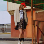 Faux Fur Cardigan - beige, womens cardigan collection