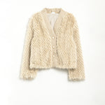 Faux Fur Cardigan - beige, womens cardigan collection
