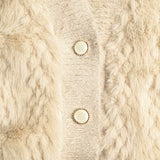 Faux Fur Cardigan - beige, womens cardigan collection