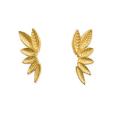 6-Leaf Stud Earrings - Gold, Women's Earrings Collections