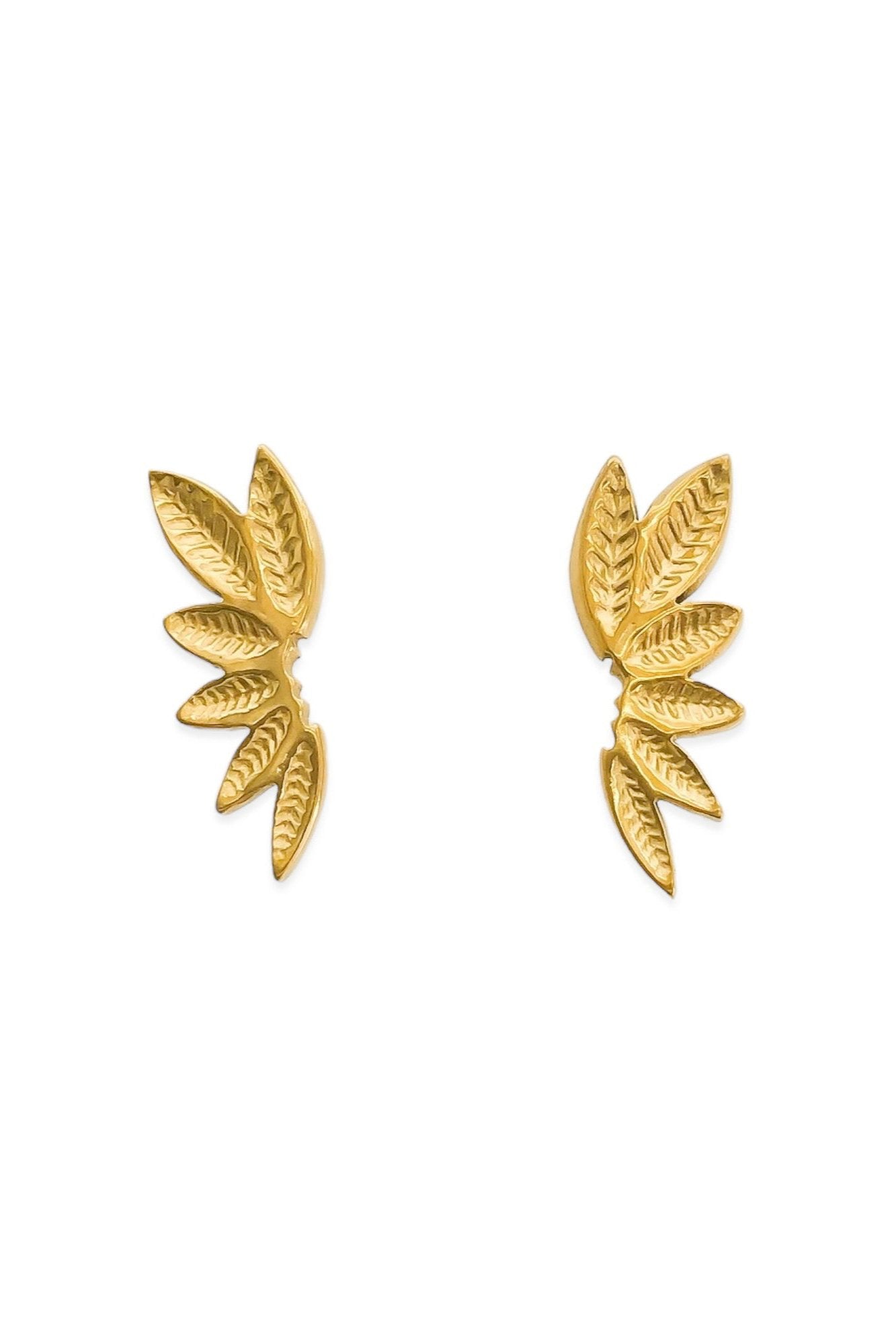 6-Leaf Stud Earrings - Gold, Women's Earrings Collections