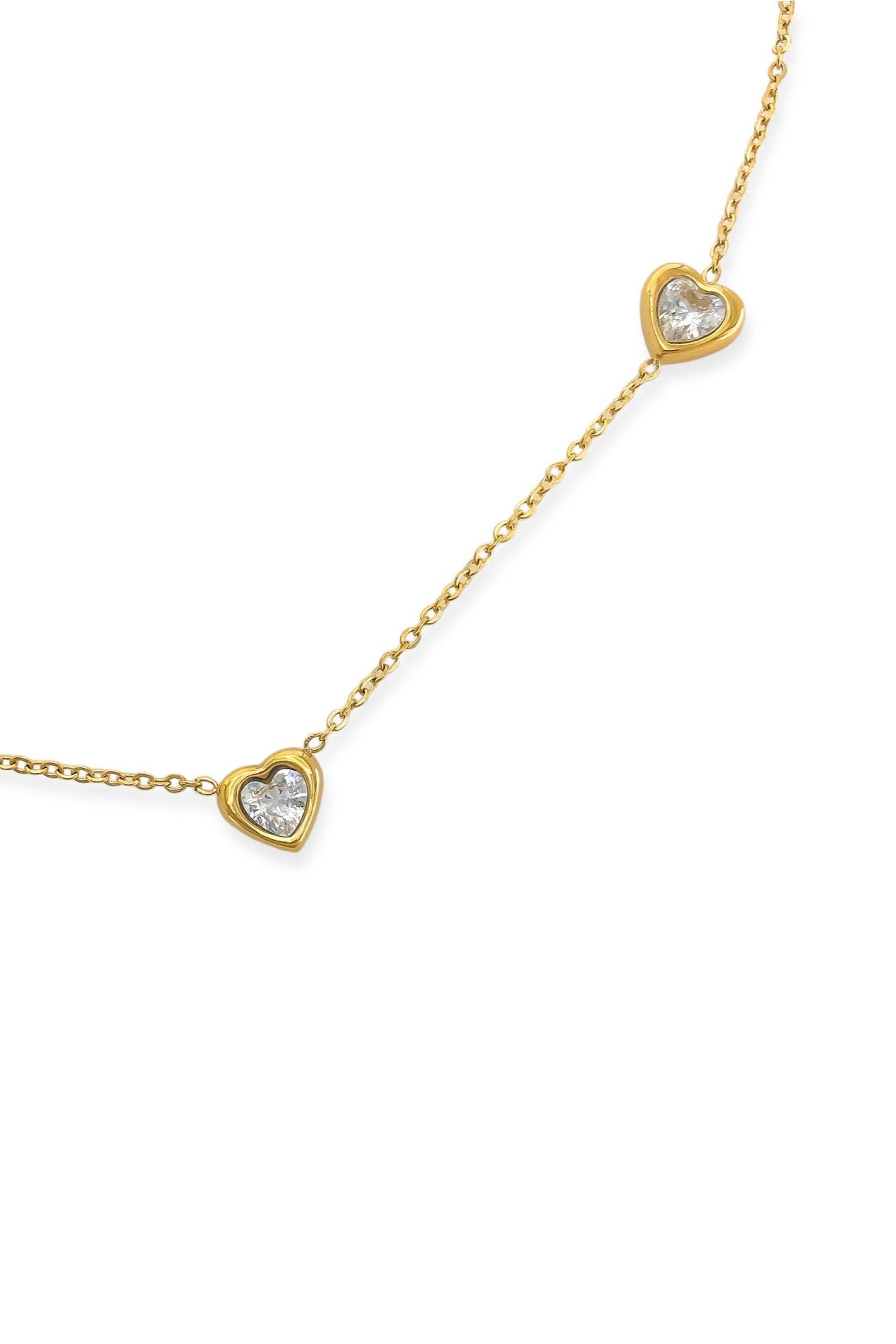 Heart Charm Necklace - Gold, Women's Necklaces Collection
