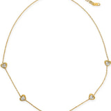 Heart Charm Necklace - Gold, Women's Necklaces Collection