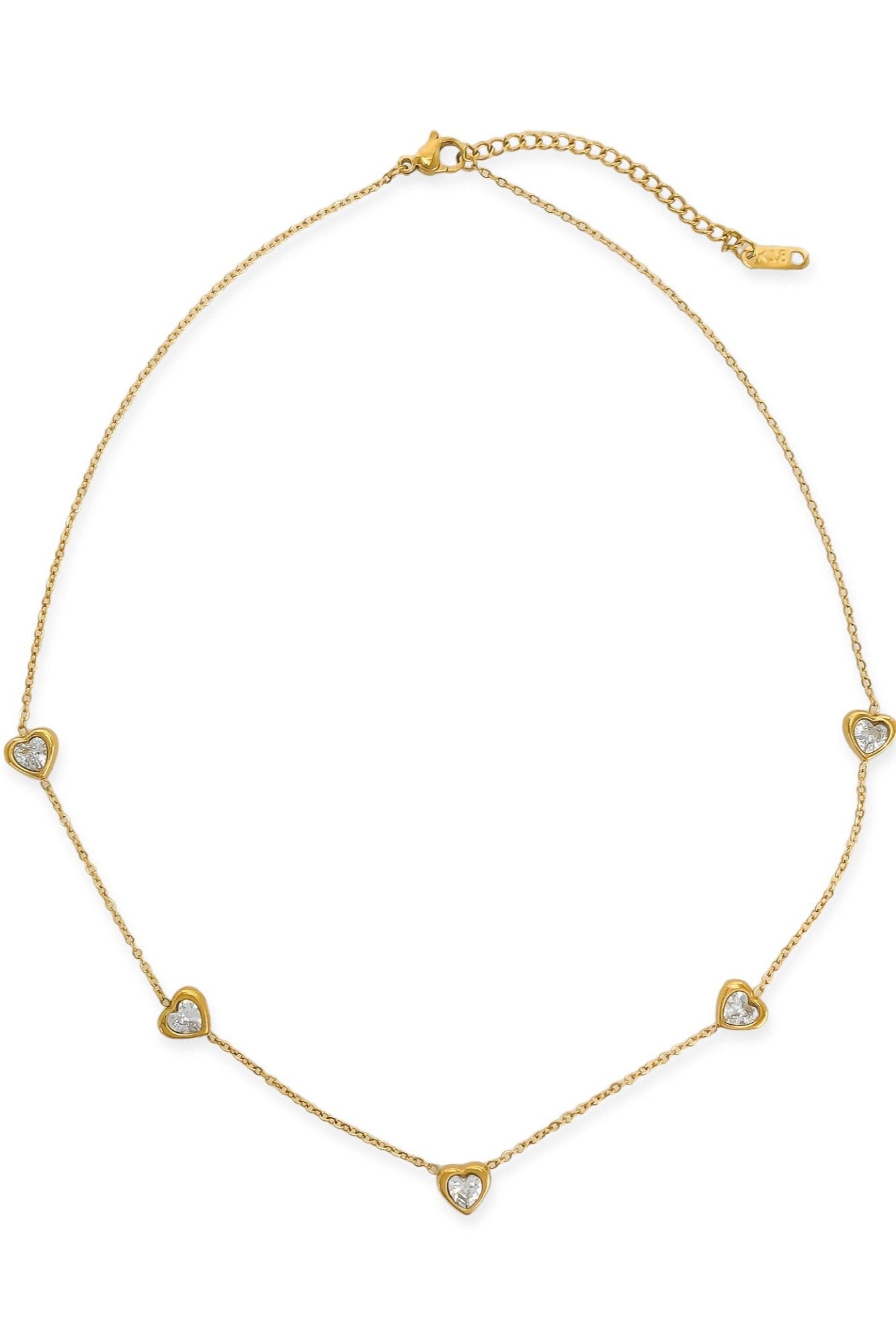 Heart Charm Necklace - Gold, Women's Necklaces Collection