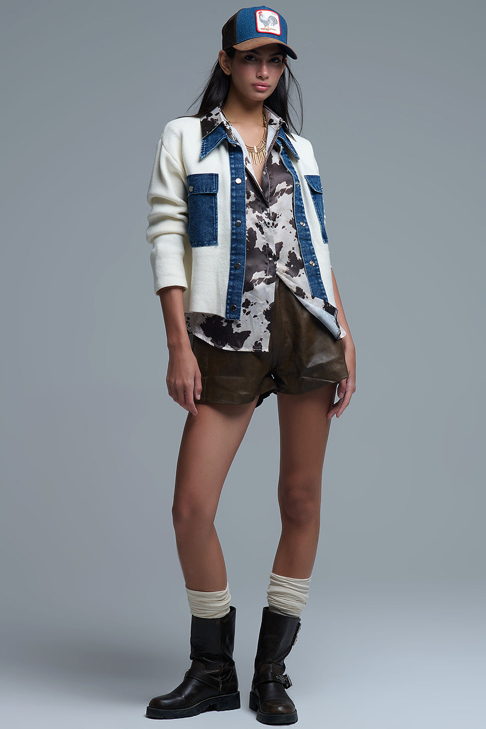 Knitted Cardigan - Cream, Women's Tops Collection