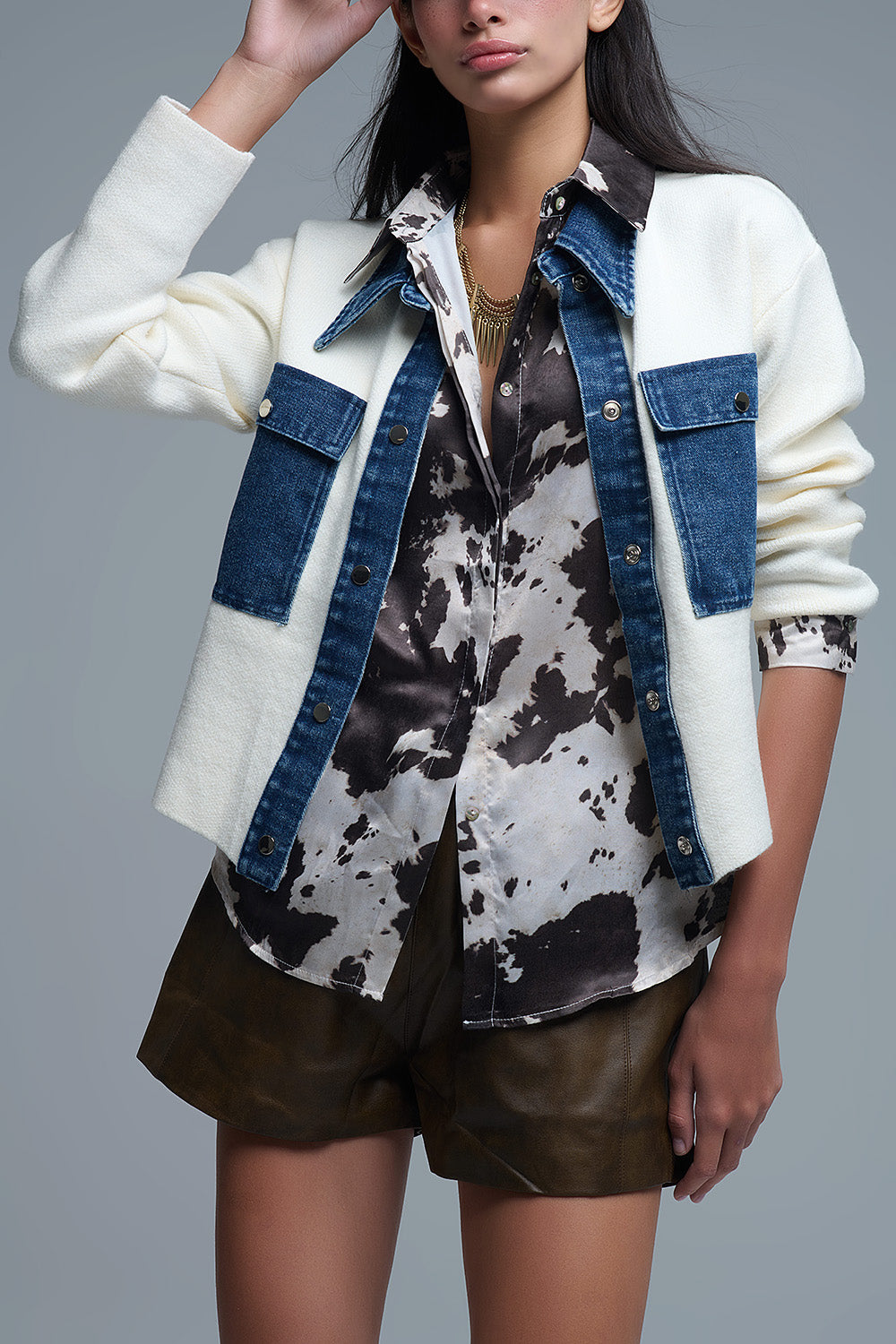Knitted Cardigan - Cream, Women's Tops Collection