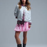 Knit Cardigan With Buttons - grey with pink heart buttons, womens cardigan collection