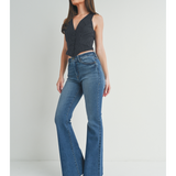 Just Black - Mid Rise Straight Bootcut