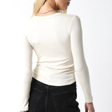 Ribbed Long Sleeve Top