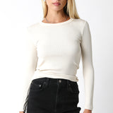 Ribbed Long Sleeve Top