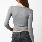 Ribbed Long Sleeve Top