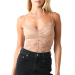Lace Cami - Almond, Women's Tops Collection
