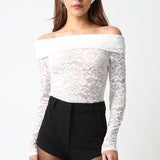 Lace Off Shoulder Top
