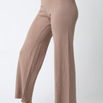 Vest Top With Wide Leg Pant Set - taupe, womens matching set collection