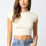 Short Sleeve Cropped Top