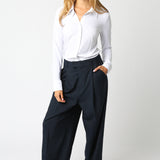 Button Down Bodysuit - white, womens bodysuit collection