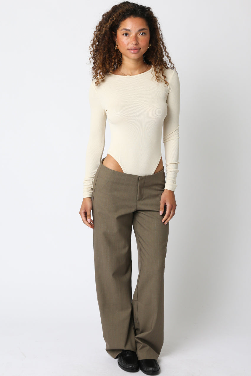 High Neck Bodysuit - ecru, womens bodysuit collection