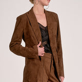 One Button Blazer - chocolate, womens jacket collection