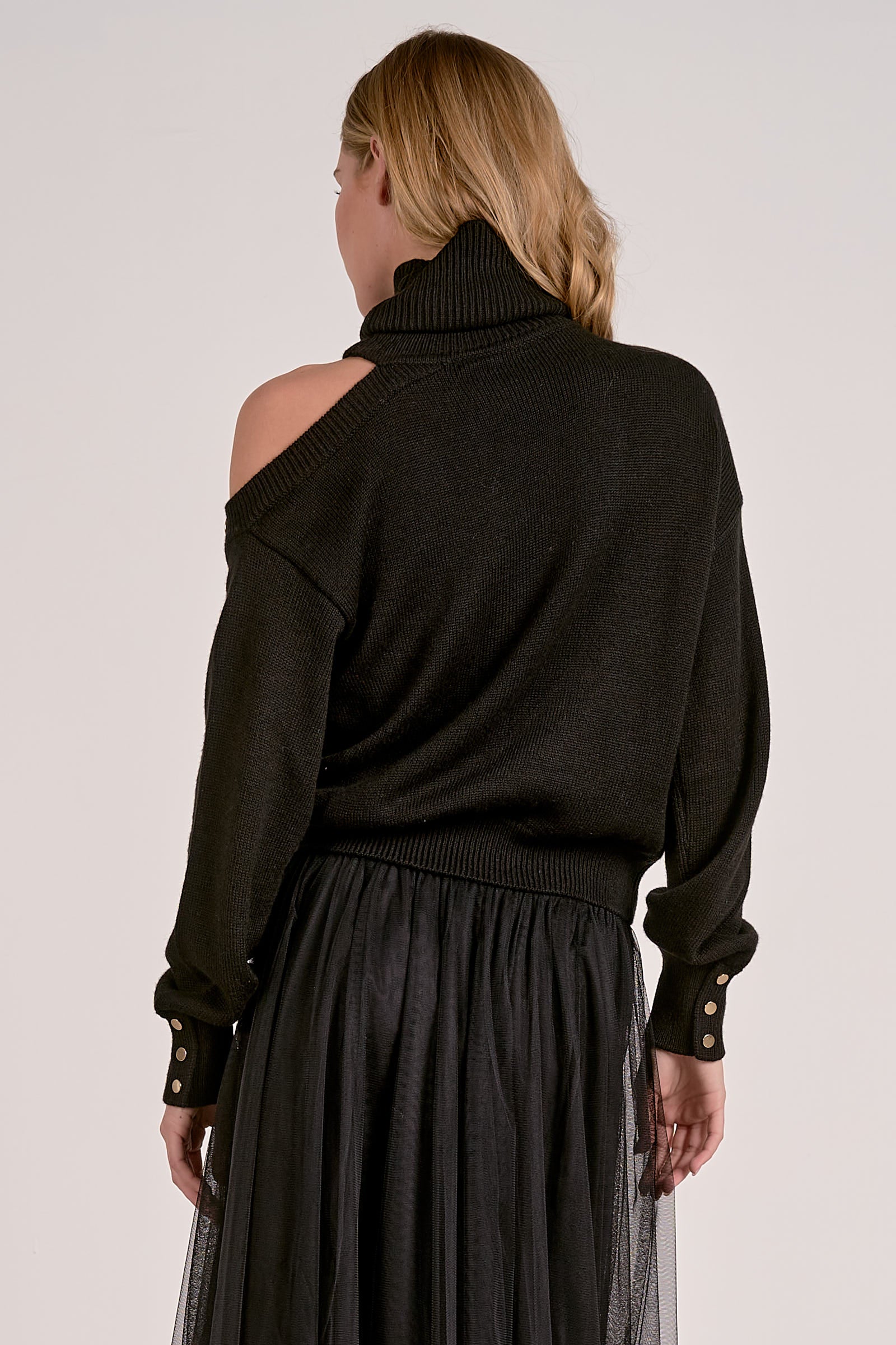 Turtleneck Sweater - black, womens sweater collection