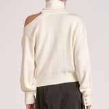 Turtleneck Sweater - white, womens sweater collection