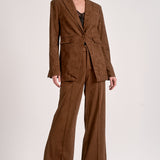 One Button Blazer - chocolate, womens jacket collection
