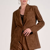 One Button Blazer - chocolate, womens jacket collection