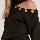 Turtleneck Sweater - black, womens sweater collection