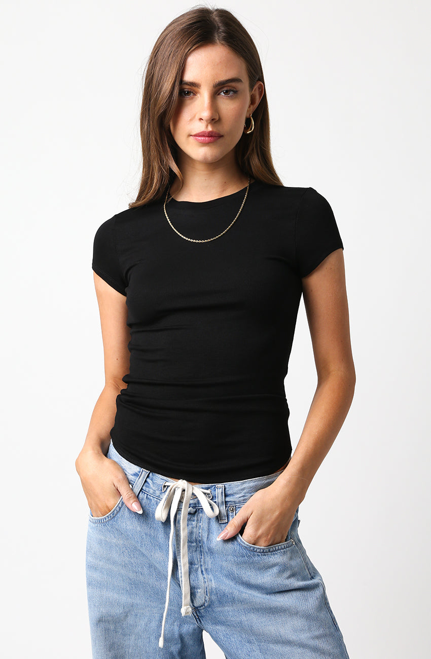 Basic Tee - black, womens t shirt collection