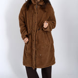 Long Sherpa Jacket - camel, womens jacket collection