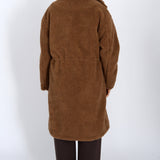 Long Sherpa Jacket - camel, womens jacket collection