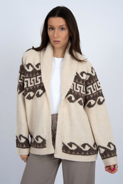 Long Sleeve Shawl Collar - natural, womens cardigan collection