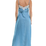 Midi Dress With Lace Trim