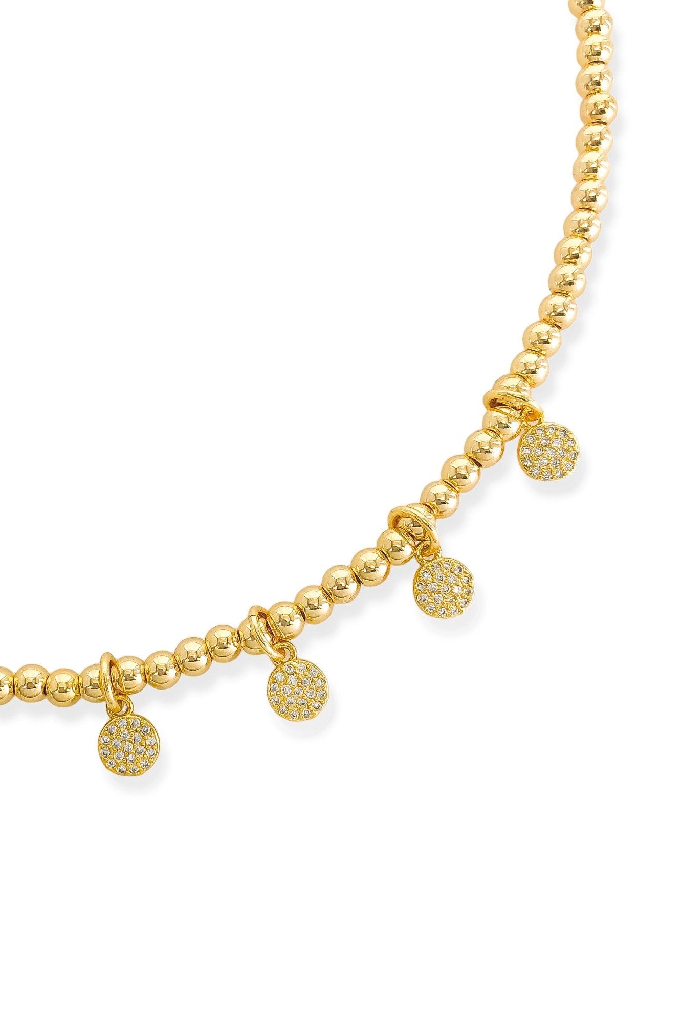 Beaded Chain Necklace - Gold, Women's Necklaces Collection