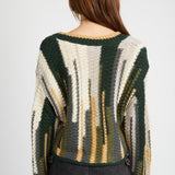 Color Mix Cardigan Top - olive combo, womens cardigan collection