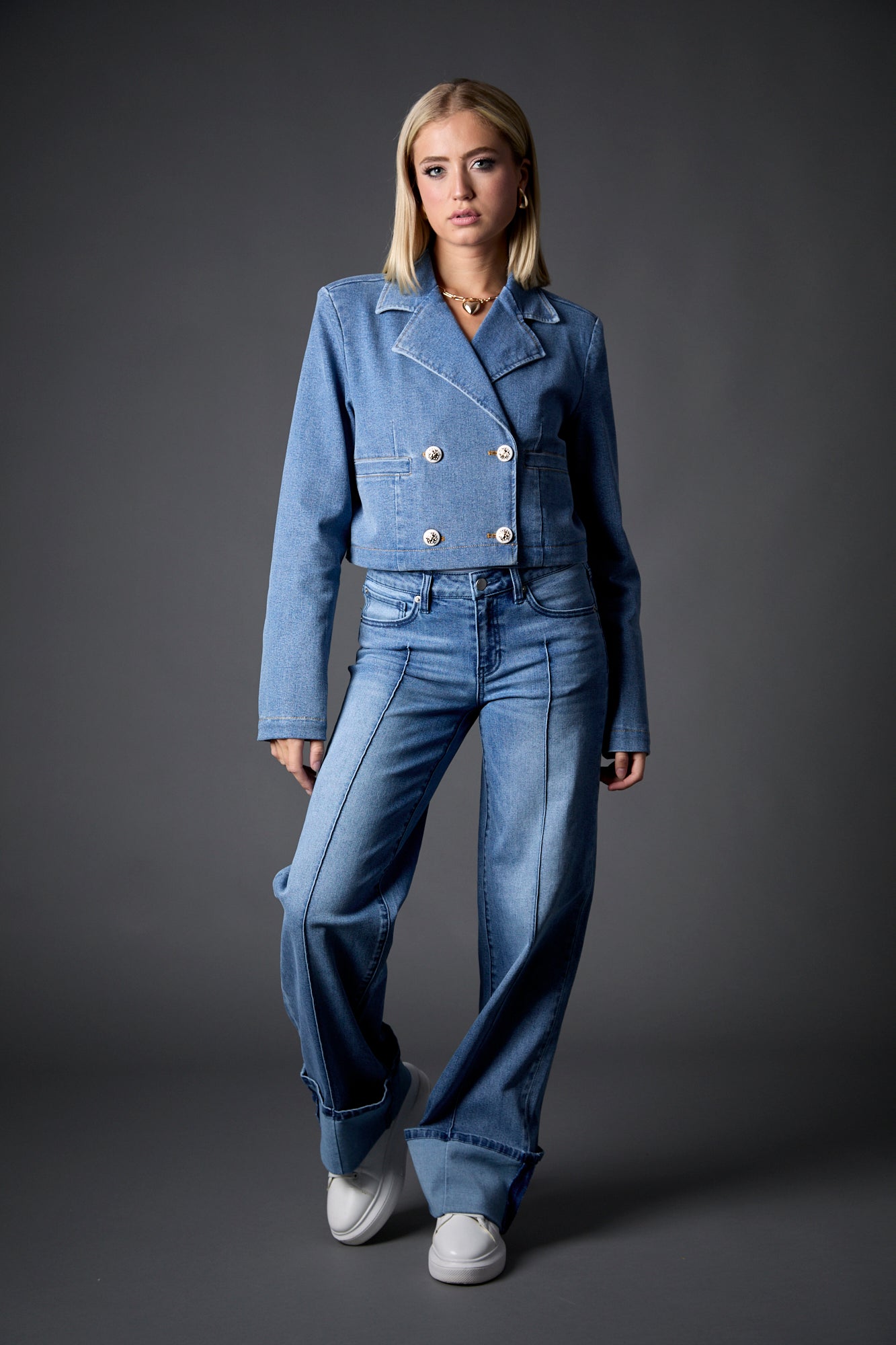Olivia Jacket - Denim, Women's Tops Collection