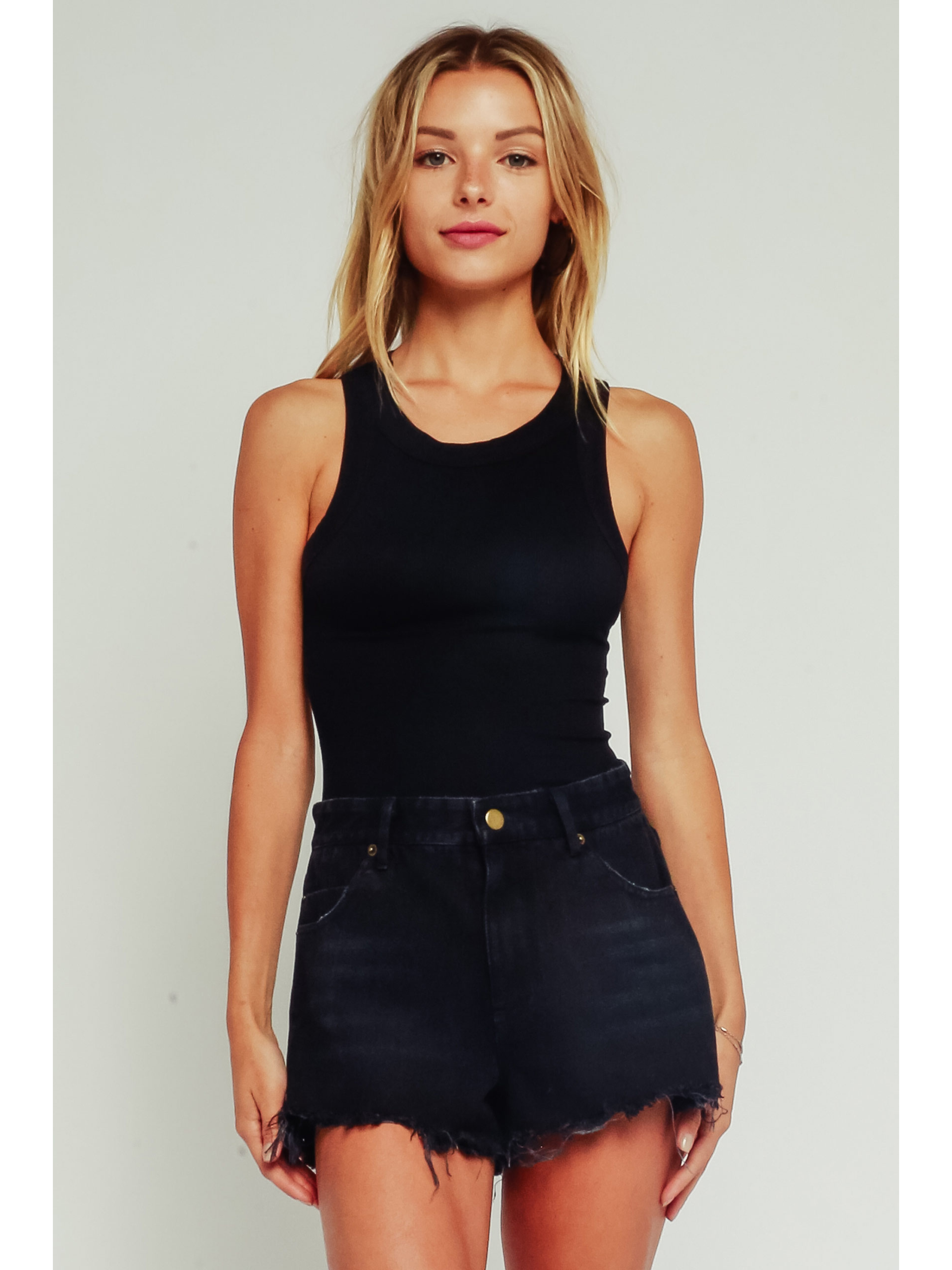 Muscle Tee - Black, Women's Tops Collection