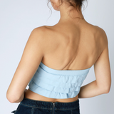 Ruffle Tube Top - Breezy Blue, Women's Tops Collection