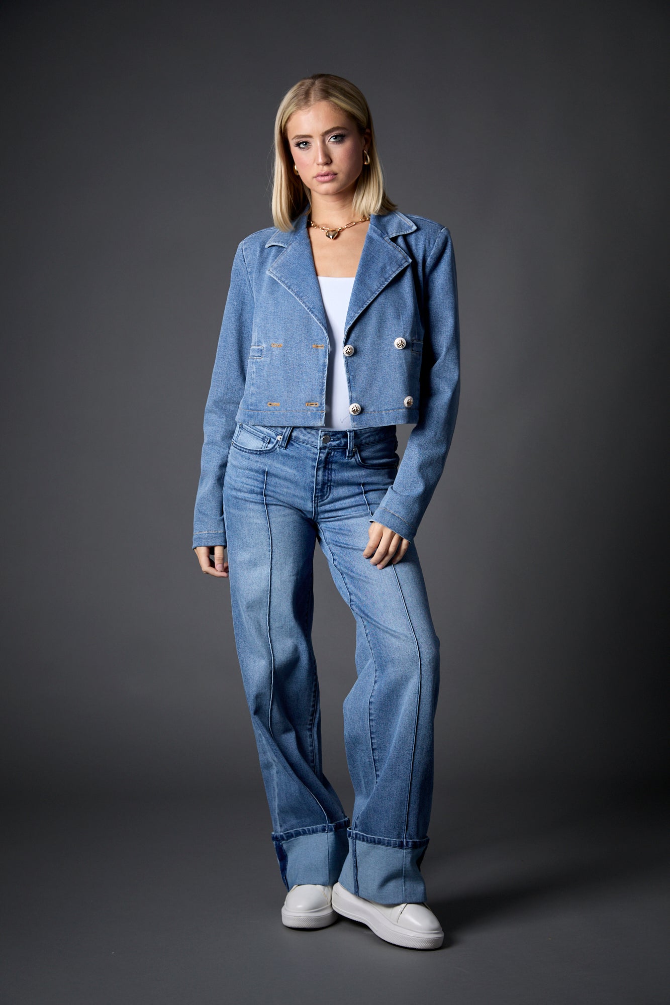 Olivia Jacket - Denim, Women's Tops Collection