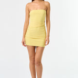Tube Cut Out Dress With Starfish - Yellow, Women's Dresses Collection