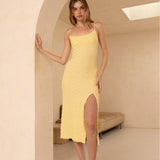 Knit Cami Dress - Yellow, Women's Dresses Collection