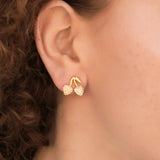 Heart Cherry Earring - gold, womens earring collection