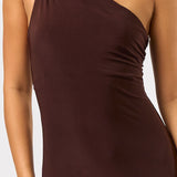 One Shoulder Strappy Maxi