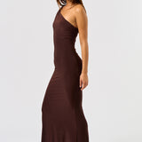 One Shoulder Strappy Maxi