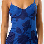 Spaghetti Strap Mesh Mini Dress - Blue, Women's Dresses Collection