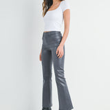 Just Black - Coated Slim Bootcut